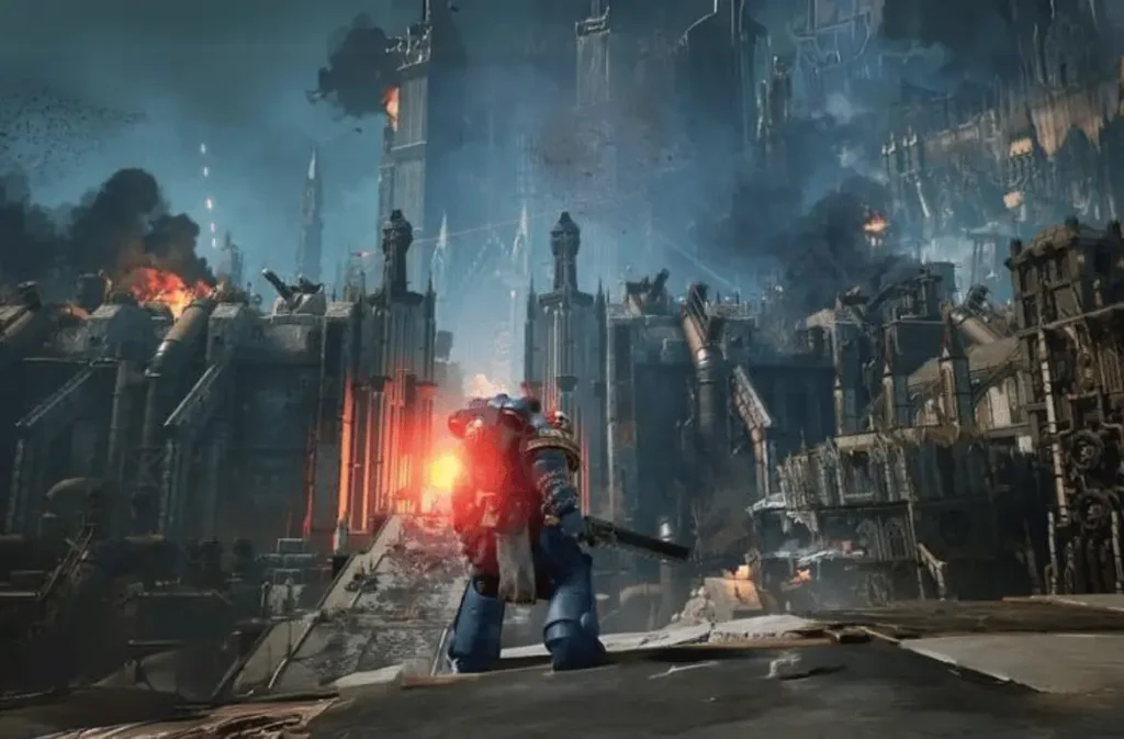 GAMEPLAY:THERE IS A SPACE MARINE 2 FROM WARHAMMER 40,000. 